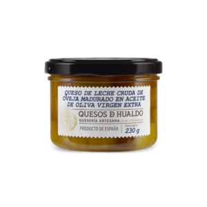 Queso de oveja curado en AOVE (230gr) - Finca Hualdo